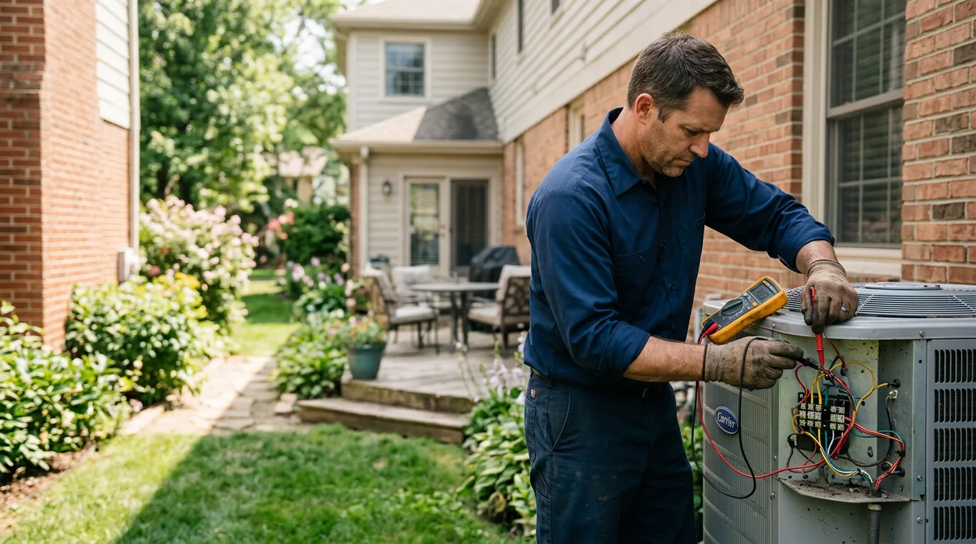 HVAC technician working near Lovettsville, VA